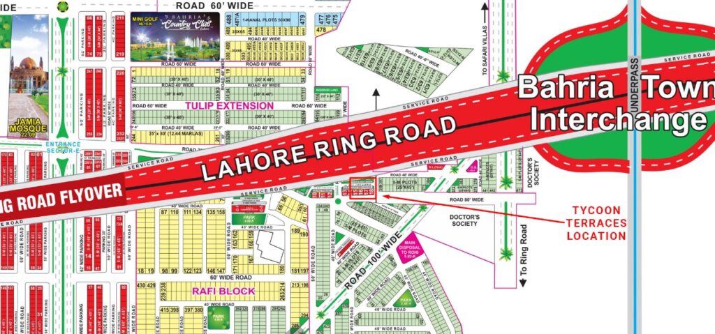Discover Tycoon Terraces For Premium Living & Commercial Investment in Bahria Town Lahore