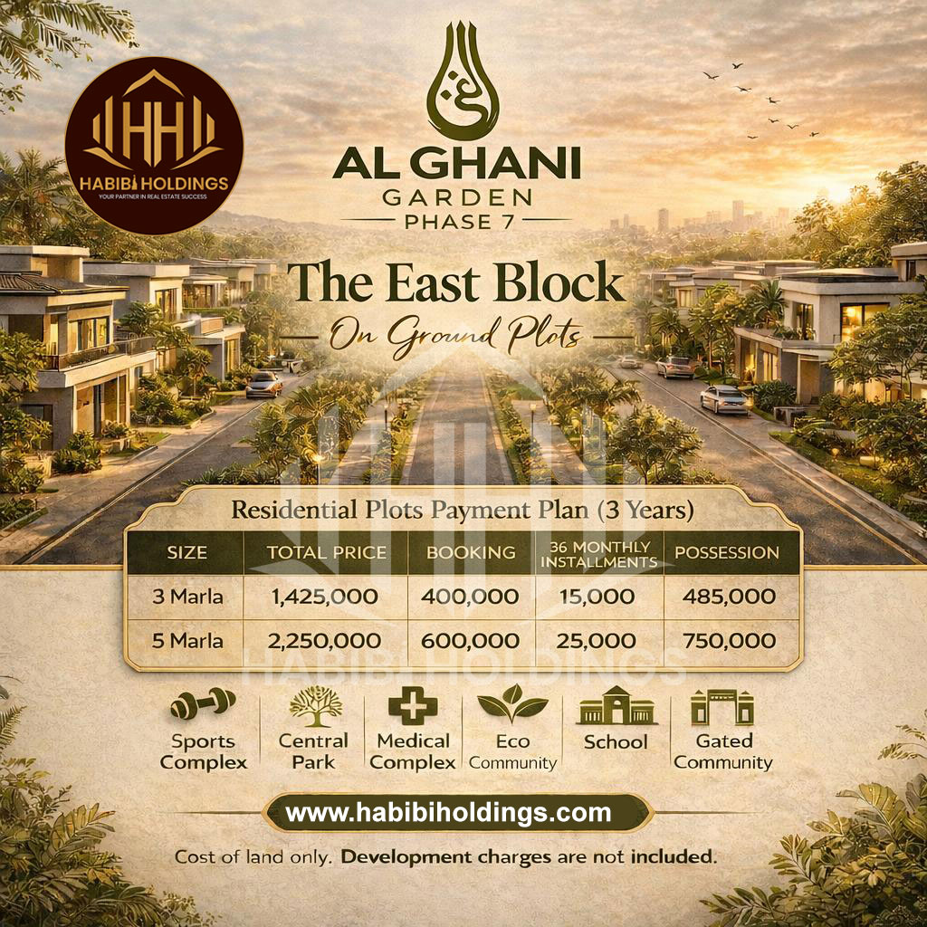 Al Ghani Garden Phase 7 Lahore: Location, Layout, Payment Plan, and Investment Analysis 2026