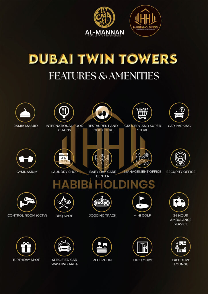 Dubai Twin Towers Lahore | Luxury Apartments & Commercial Investment Hub
