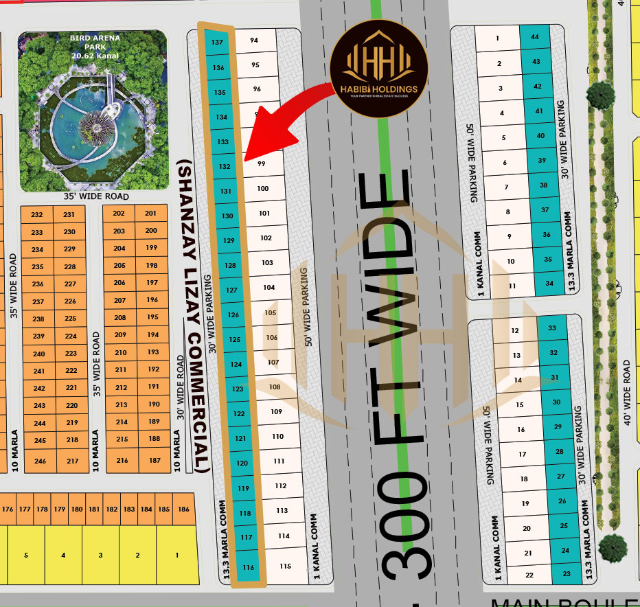 Shanzay Lizay Commercial: A Premium Investment Opportunity at Etihad Town Phase 3 